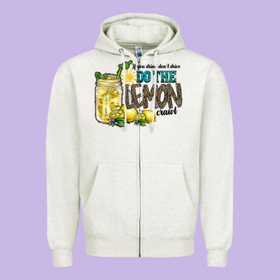 If You Drink Dont Drive Do The Lemon Crawl Zipper Hoodie Designed By Racoondesign