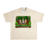 Sandshell happy st. patrick's day horses with leprechaun hat and bandana Urban Heavy Tee - RanaPortraitStore