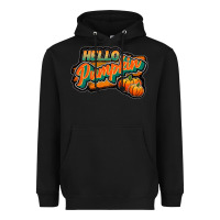Black hello pumpkin black Heavyweight Hoodie - JahusDesignShop