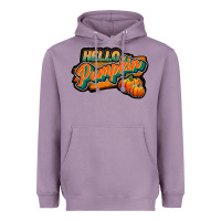 Lavender hello pumpkin black Heavyweight Hoodie - JahusDesignShop
