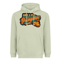 Matcha hello pumpkin black Heavyweight Hoodie - JahusDesignShop