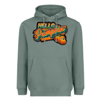 Sage hello pumpkin black Heavyweight Hoodie - JahusDesignShop