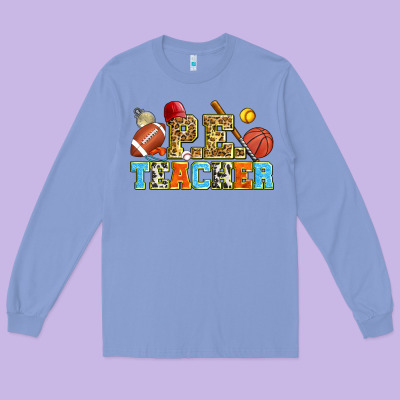 P.e. Teacher Long Sleeve Tee Designed By Zillion Design Studio