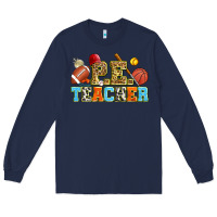 Navy p.e. teacher Long Sleeve Tee - Zillion Design Studio