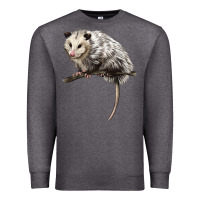 Charcoal Heather opossum Premium Sweatshirt - LillyAllenDesigns