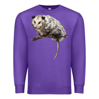 Purple opossum Premium Sweatshirt - LillyAllenDesigns