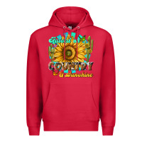 Cardinal raised on country  sunshine Premium Hoodie - NancyCooperArtShop