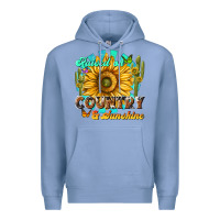 Colony Blue raised on country  sunshine Premium Hoodie - NancyCooperArtShop