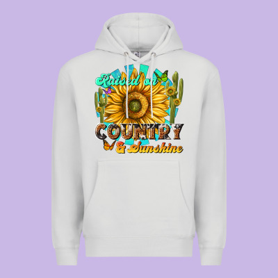 Raised On Country  Sunshine Premium Hoodie Designed By Nancycooperartshop