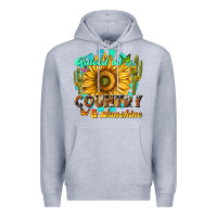 Heather Grey raised on country  sunshine Premium Hoodie - NancyCooperArtShop
