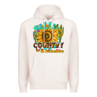 Pale Pink raised on country  sunshine Premium Hoodie - NancyCooperArtShop
