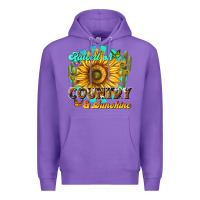 Purple raised on country  sunshine Premium Hoodie - NancyCooperArtShop