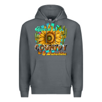 Rock raised on country  sunshine Premium Hoodie - NancyCooperArtShop
