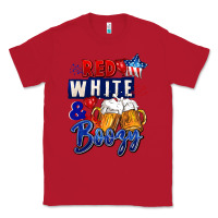 Red Red white and boozy 4th of july Classic Tee - CowGirlArtShop
