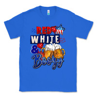 True Royal Red white and boozy 4th of july Classic Tee - CowGirlArtShop