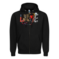 Black america nurse Zipper Hoodie - CowhideDigitalArt
