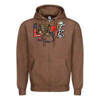 Chestnut america nurse Zipper Hoodie - CowhideDigitalArt
