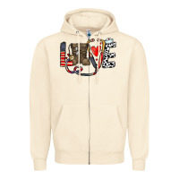 Sandshell america nurse Zipper Hoodie - CowhideDigitalArt