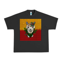 Pigment Black christmas alpacas Urban Heavy Tee - BarkalooDesign