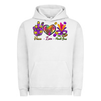Pigment Lunar Rock Peace Love Mardi Gras Urban Hoodie - BundleAndBundleShop