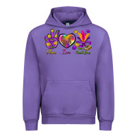 Tulip Peace Love Mardi Gras Urban Hoodie - BundleAndBundleShop