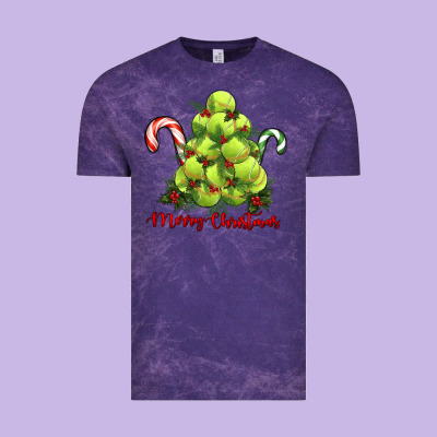 Vintage Tee Merry Christmas Tennis