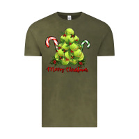 Vintage Olive Merry Christmas Tennis Vintage Tee - RanaPortraitStore