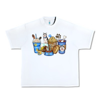 White siberian husky coffee cups Urban Heavy Tee - Zillion Design Studio