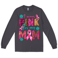 Smoke I Wear Pink For My Mom with Butterfly Long Sleeve Tee - texasbilliewilder