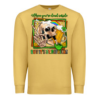 Antique Gold when you're dead inside but it's st patricks Premium Sweatshirt - Jasminsmagicworld