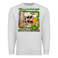 Dove Grey when you're dead inside but it's st patricks Premium Sweatshirt - Jasminsmagicworld