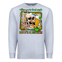 Heather Grey when you're dead inside but it's st patricks Premium Sweatshirt - Jasminsmagicworld