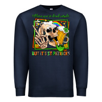 Navy when you're dead inside but it's st patricks Premium Sweatshirt - Jasminsmagicworld