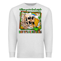 Oatmeal Heather when you're dead inside but it's st patricks Premium Sweatshirt - Jasminsmagicworld