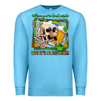 Ocean Blue when you're dead inside but it's st patricks Premium Sweatshirt - Jasminsmagicworld