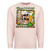 Pale Pink when you're dead inside but it's st patricks Premium Sweatshirt - Jasminsmagicworld