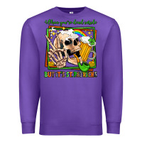 Purple when you're dead inside but it's st patricks Premium Sweatshirt - Jasminsmagicworld