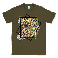 Army Green mama leopard Classic Tee - CowhideDigitalArt