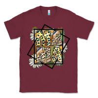Burgundy mama leopard Classic Tee - CowhideDigitalArt