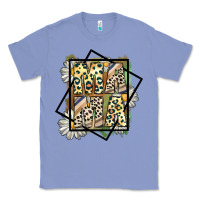 Colony Blue mama leopard Classic Tee - CowhideDigitalArt