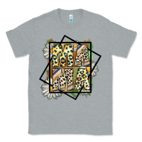 Heather Grey mama leopard Classic Tee - CowhideDigitalArt