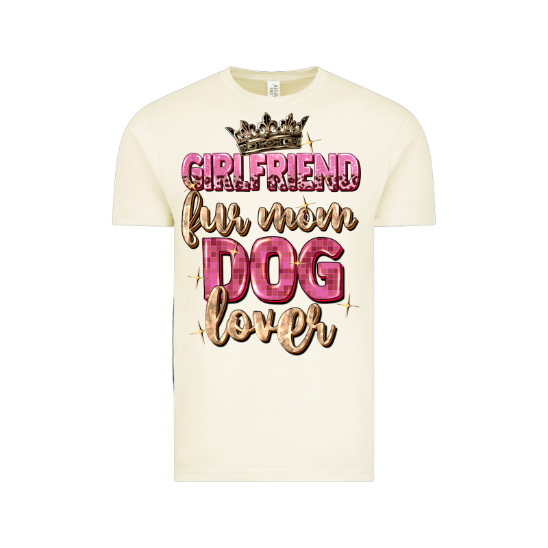 Girlfriend  Fur Mom Dog Lover Vintage Tee by Zillion Design Studio | Teevron