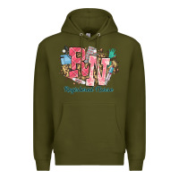 Army Green rn registered nurse western Premium Hoodie - NancyCooperArtShop
