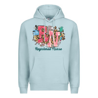 Blue Mist rn registered nurse western Premium Hoodie - NancyCooperArtShop