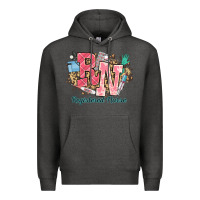 Charcoal Heather rn registered nurse western Premium Hoodie - NancyCooperArtShop