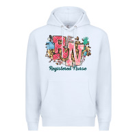 White rn registered nurse western Premium Hoodie - NancyCooperArtShop