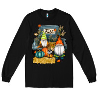 Black farm truck autumn gnomes Long Sleeve Tee - RanaPortraitStore