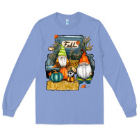 Colony Blue farm truck autumn gnomes Long Sleeve Tee - RanaPortraitStore