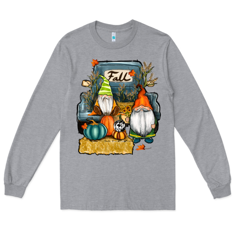 Farm Truck Autumn Gnomes Long Sleeve Tee by RanaPortraitStore | Teevron