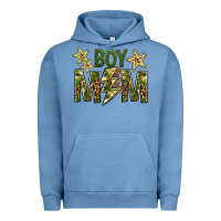 Pigment Pebble Blue Boy Mom Urban Hoodie - BundleAndBundleShop